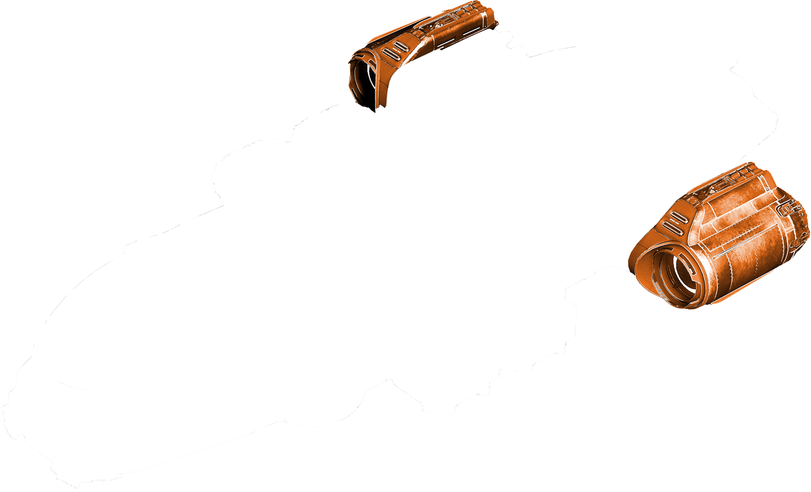 Stilisierte Darstellung der "Prospector"