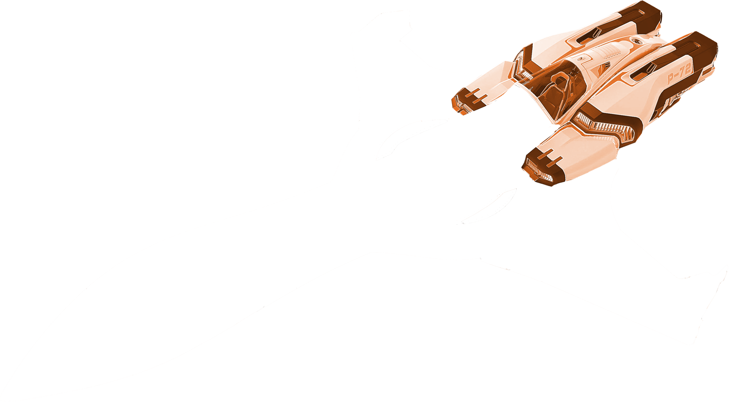 Stilisierte Darstellung der "P-72 Archimedes"