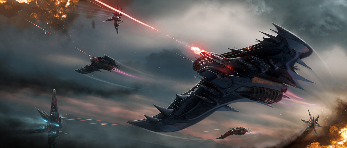 Stilisierte Darstellung der "Stinger"