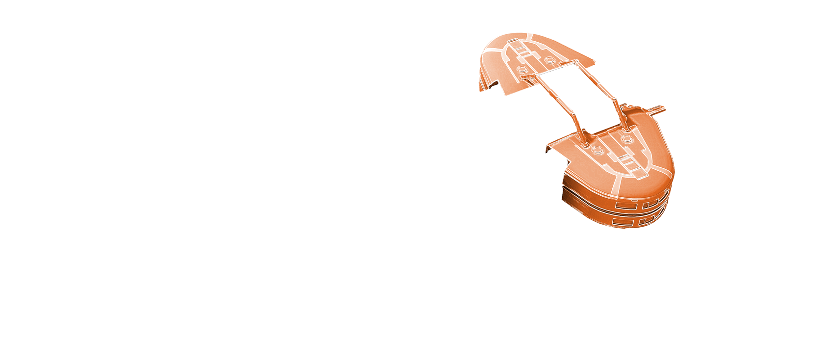 Stilisierte Darstellung der "Endeavor"